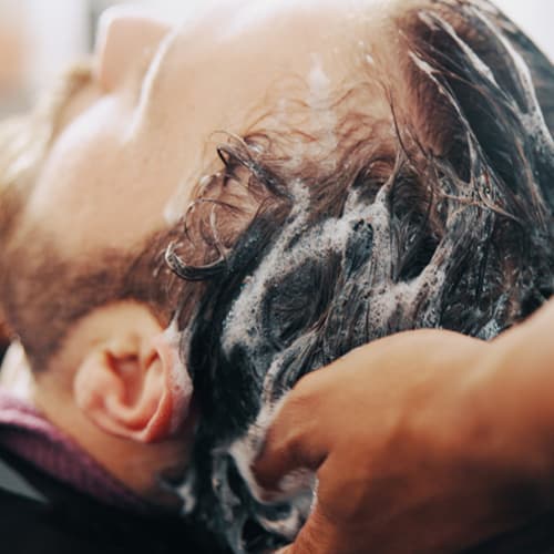 Escaparate peluquería en Pontevedra